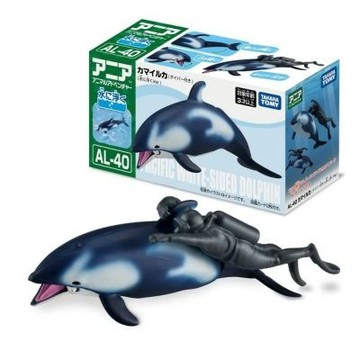 TOMICA  AL-40 斑紋海豚潛水員  AN08596 多美動物園