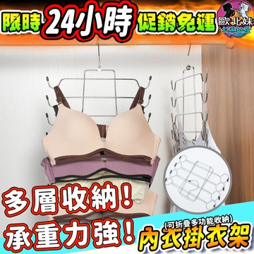 【台灣現貨24H出貨→免運+實拍給你看】內衣掛衣架 內衣架 吊帶內衣 掛衣架 掛架 魔術掛架 收納 掛鈎 圍巾架 衣架子