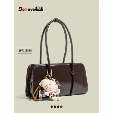 都淘高級感復古波士頓法棍包女士2026新款秋冬時尚通勤手提腋下包