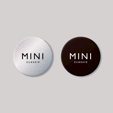 MINI/CLASIC/圓形/鋁牌飾貼 SunBrother孫氏兄弟 金屬質感 防水 鋁牌 車貼