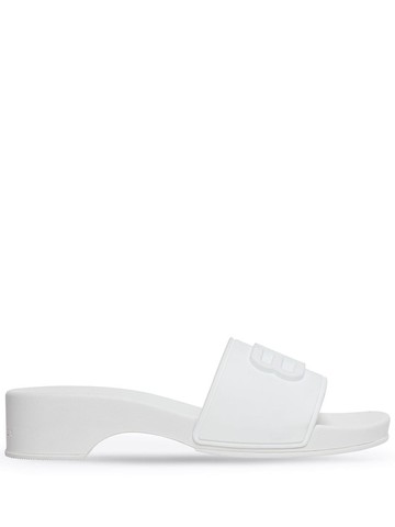 Balenciaga - BB rubber slides - women - Thermoplastic Polyurethane (TPU)/Thermoplastic Polyurethane (TPU)/Rubber - 38 - White