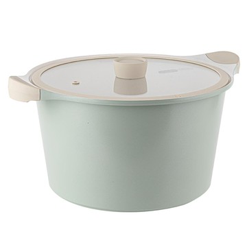 Oslo Marine 電磁爐適用陶瓷湯鍋  1組  薄荷綠  28cm