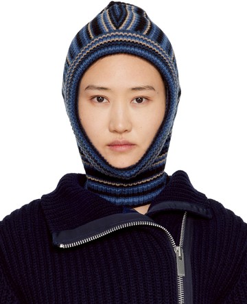 Anne Isabella 蓝色条纹巴拉克拉法帽