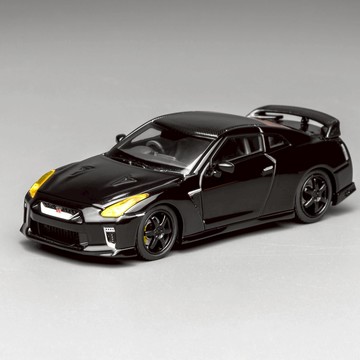 【東海模型】MOTORHELIX 1/64 日產 NISSAN GT-R (R35) 流星珠光黑/碳頂