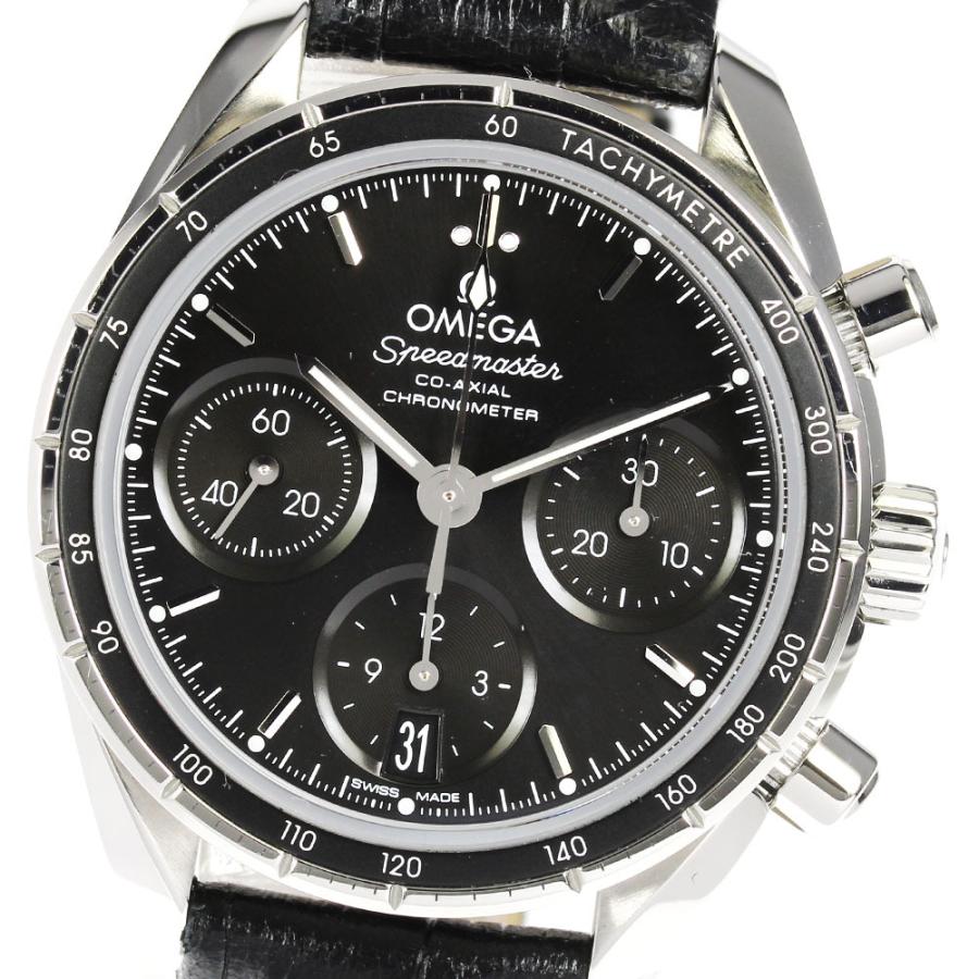 オメガ OMEGA スピードマスター38 コーアクシャル 324.30.38.50.01.001 ブラック ss 自動巻き メンズ 腕時計