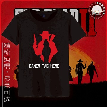 包郵 荒野大鏢客 救贖2 R星 印象長袖短袖純棉T恤 文化衫