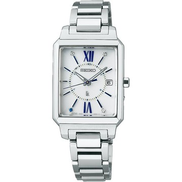 SEIKO 精工錶 LUKIA 系列 知性探索 140 週年限量 太陽能電波 女腕錶 1B32-0AS0B(SSVW197J)-28mm-白面鋼帶【刷卡回饋 分期0利率】【APP下單點數13倍送】