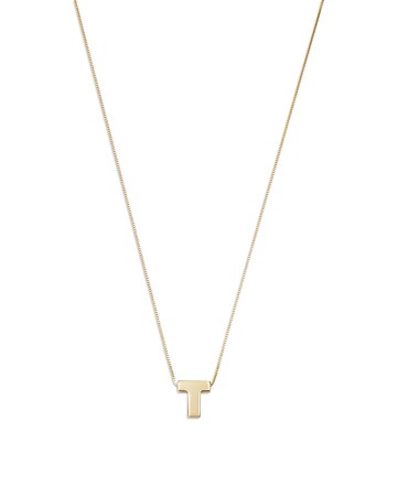 Bloomingdale's Fine Collection Initial Pendant Necklace in 14K Yellow Gold, 16 - Exclusive