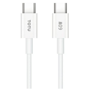 TOTU 拓途 60W Glory Series 雙Type-C PD充電線/快充線/傳輸線  1m  耀系列 白色  1條