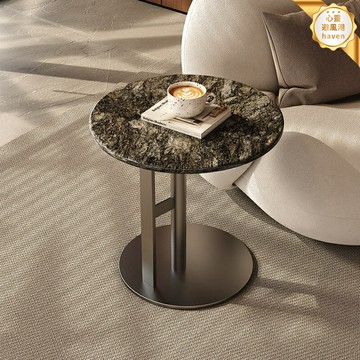 【奢石C型邊幾】小邊幾 邊幾 角幾 沙發邊幾 移動邊幾 大理石邊幾 不鏽鋼框架 簡約輕奢 客廳臥室角落 靈活置物