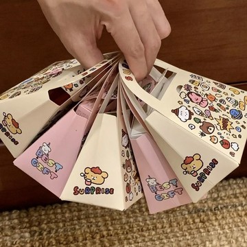 🔥臺灣出貨🔥塗鴉小狗禮物袋小號手提袋子ins可愛糖果盒子伴手禮物零食包裝盒