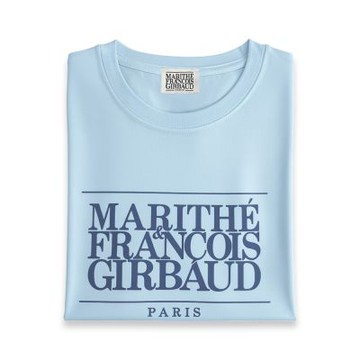 MARITHÉ FRANÇOIS GIRBAUD MFG 女款 經典LOGO 短袖上衣 T恤-天藍色