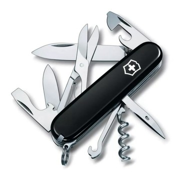【Victorinox 瑞士維氏】瑞士刀 CLIMBER 14用刀 91mm-黑(1.3703.3)【墊腳石】