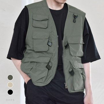 【衣衫倉庫】背心 工裝 工裝背心 釣魚背心 多口袋背心 戰術背心 機能背心 工作背心