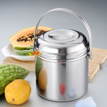 隔熱食品老式飯桶湯碗提籃不銹鋼飯盒不銹鋼提鍋生帶三格耐用