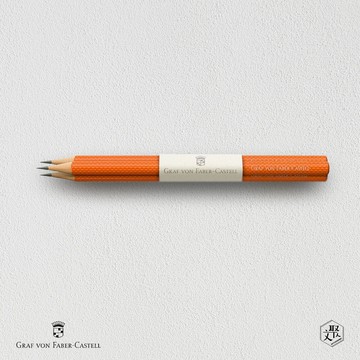 【Graf von Faber-Castell】繩紋鉛筆3入-紅柿子(原廠正貨)