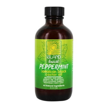 Jamaican Black Castor Oil Peppermint 4Oz by Island Twist