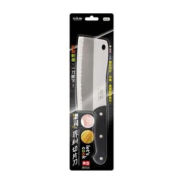 樂司 界利料理切片刀(角型)【愛買】