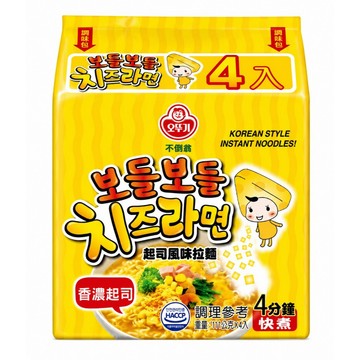 ✨台灣現貨📦韓國不倒翁起司拉麵111g×4包 超濃起司泡麵 韓國泡麵 起司拉麵 韓式泡麵 速食麵 宵夜 #丹丹悅生活