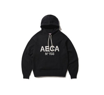 AECA Big Logo Wool Hood Knit經典連帽針織衫(兩色)