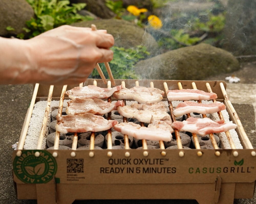 どこでも手軽にBBQ！！A5ランク和牛＆特選曽我豚 クラフトグリルセット