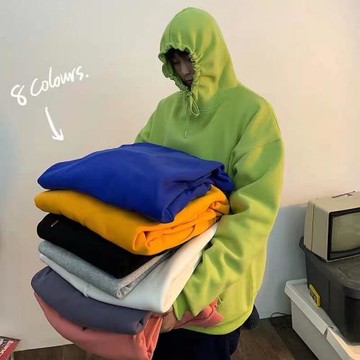 2022新款連帽衛衣男春秋季潮牌寬松潮流百搭外套港風加大碼上衣服