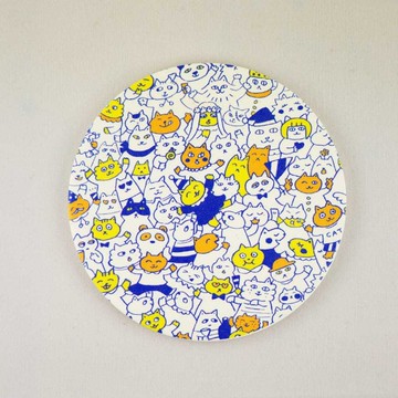 ai sayama 美濃燒珪藻土吸水杯墊 祭典