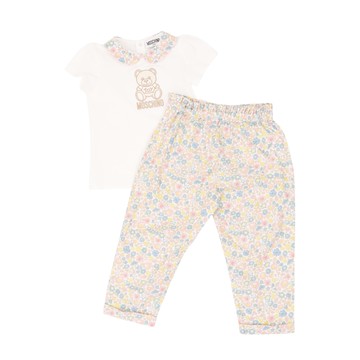 Moschino Kids 嬰幼兒泰迪熊兩件組 - 短袖T恤長褲