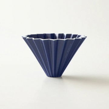 ORIGAMI 陶瓷濾杯組Ｍ(3~4人份，附深色木質杯座)/多色可選/ 日本製