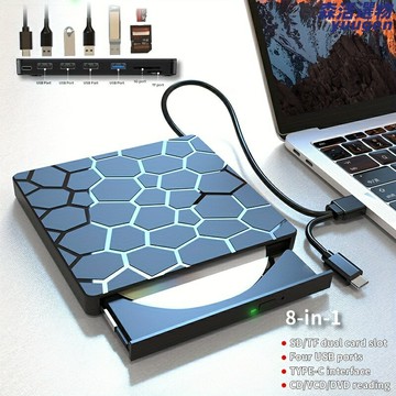 【便攜即插即用】外置光驅盒 DVD光驅盒 移動光驅 光驅套件 外置光驅 光驅外殼 通用兼容 高速傳輸 USB供電 辦公娛樂必備