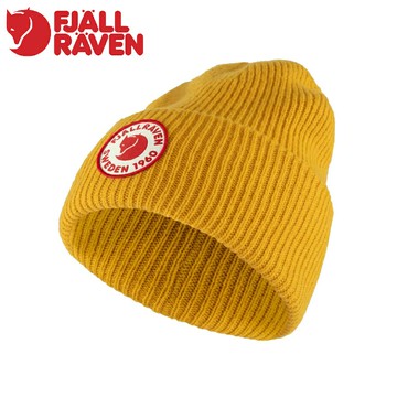 【Fjallraven 小狐狸 1960 Logo Hat 羊毛帽《芥末黃》】F78142/針織帽/毛帽/休閒帽