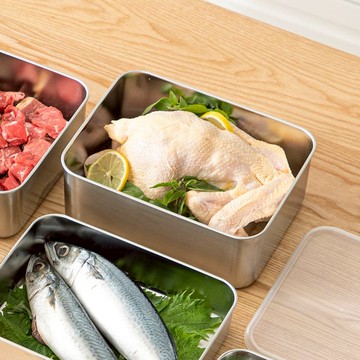 304不鏽鋼速凍保鮮盒(深型L)-3000ml-3入 單一規格