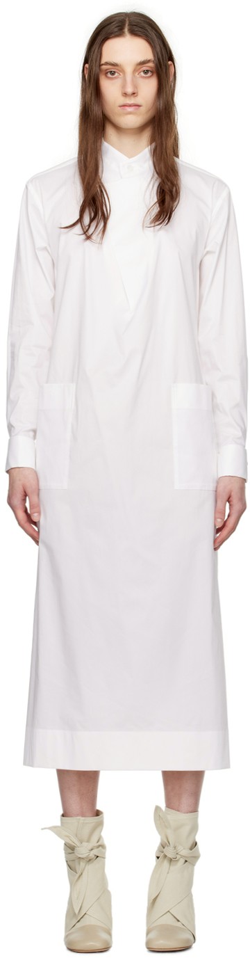 ISSEY MIYAKE 白色 Fastened 连衣裙