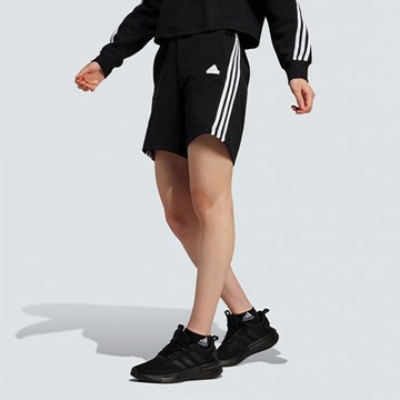 ADIDAS W FI 3S SHORT女運動休閒短褲-黑-IP1543