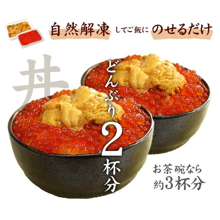 うにいくらセット 海鮮丼 海鮮セット 刺身 食べ物 yd5[[ウニイクラセット-1p]