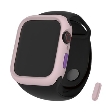 HODA 好貼 柔石保護殼  Apple Watch 45mm  淺粉色  1個