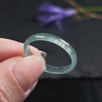 冰玻種翡翠戒指戒圈 | 國際16圍 | 天然翡翠A貨 | 送禮