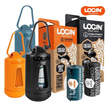 澳洲LOGIN 洛格 生物降解 環保撿便器 環保撿便袋 12-24個月可分解 狗便袋 減少碳足跡