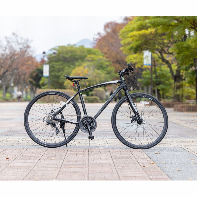 新品☆未使用 クロスバイク 700C×25C 高級アルミ仕様 ターコイズグリーン