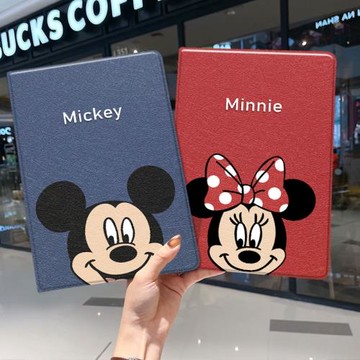 米妮ipad10保護套pro2024款11寸5蘋果air6平板mini7殼4迷你3適用2三折1帶筆槽2018九8第9代2020可愛米奇女生