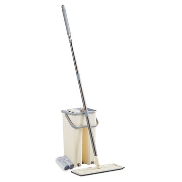 刮刮樂懶人免手洗乾濕兩用平面拖把組/K0103/