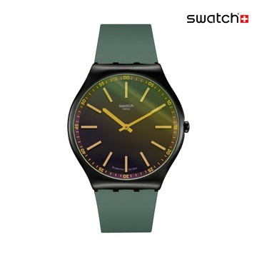 Swatch GREEN VISION 超薄手錶/男錶/女錶/瑞士製造 SS07B112 (42mm)【官方旗艦店】