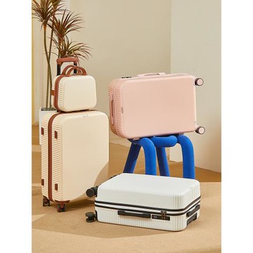 新款行李箱多功能拉桿箱男結實耐用學生萬向輪密碼旅行箱小皮箱子