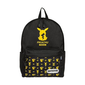 【OUTDOOR】Pokemon寶可夢聯名款潮黑皮卡丘後背包-大-黑色 ODGO20B01BK