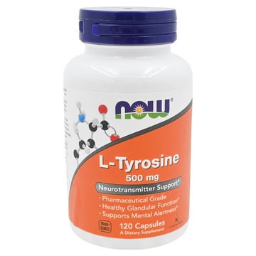 NOW 酪胺酸膠囊  120顆  84g  1罐