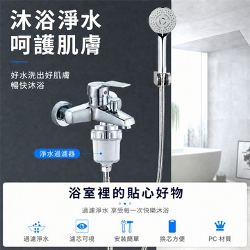 蓮蓬頭淨水器 沐浴過濾器 花灑過濾器 蓮蓬頭過濾器 洗澡過濾 淋浴過濾 濾芯沐浴過濾淨水