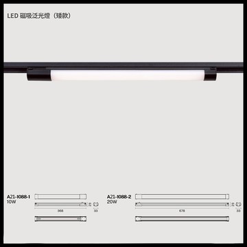 LED調光調色磁吸泛光燈 A21-1088