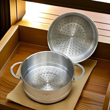 全場免運🔈F2 蒸笼蒸格万能家用蒸屉 不锈钢汤锅奶锅煎锅炒锅外贸