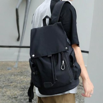 新款日系男士背包雙肩包男潮流大容量旅行電腦高中大學生書包簡約