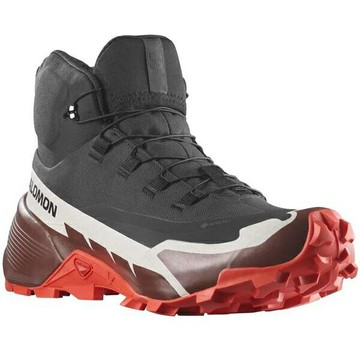 特價出清├登山樂┤法國 Salomon 男 CROSS HIKE 2 GTX 中筒登山鞋 黑/深褐紫/火炬紅 L41735900